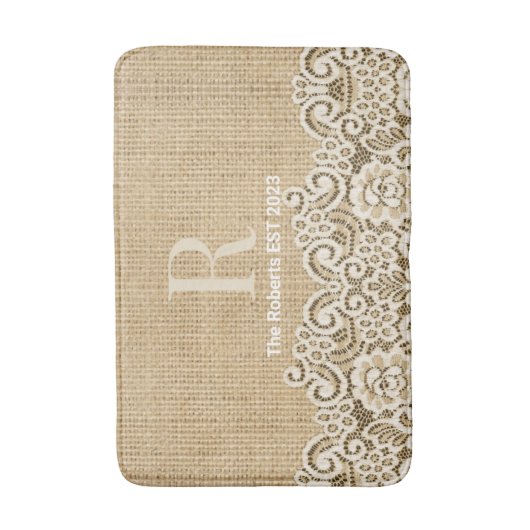 西部地方の田舎風のラップとレースファミリーEST バスマット (正面縦)