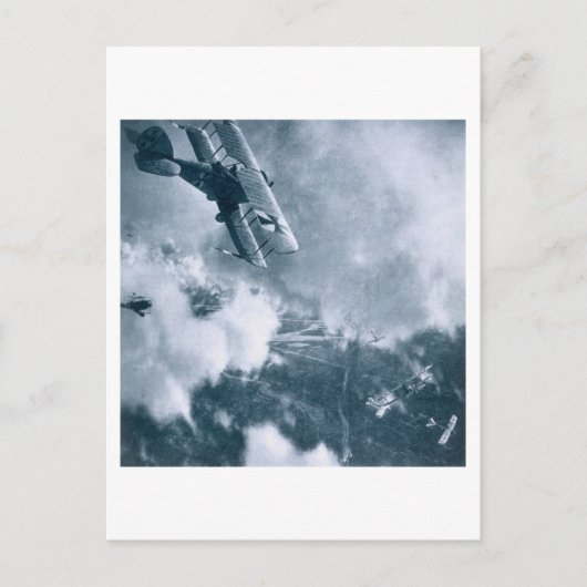 西部戦線での空中戦、第一次世界大戦、 ポストカード (正面)