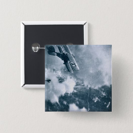 西部戦線の空中戦、第1次世界大戦、 缶バッジ (正面&裏面)