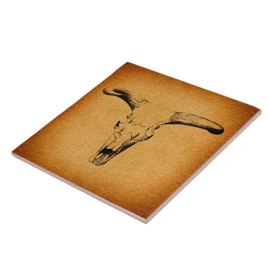 西部牛の角 タイル (側面)