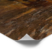 西部牛ヴィンテージ牧場絵画のポスター ポスター (角)