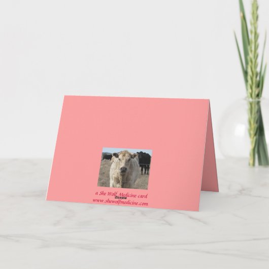 西部牛群れのバレンタインの願い- シーズンカード (裏面)