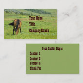 西部牧草地 名刺 (正面/裏面)