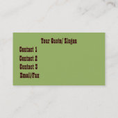 西部牧草地 名刺 (裏面)