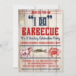 "西部私は"結婚式のパーティの招待状をバーベキューで料理します 招待状
