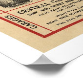 西部自動ルートマップ1915 ポスター (角)