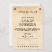 西部茶色の多用途サザンビジネスイベント 招待状 (正面)