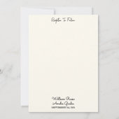 西部荒野ロデオレトロ馬の牧歌的なウェディング 招待状 (裏面)