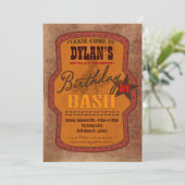 西部誕生日パーティーの招待状 招待状 (スタンド正面)