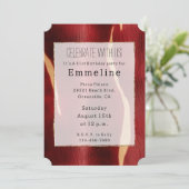 西部赤クリーム牛革 招待状 (スタンド正面)