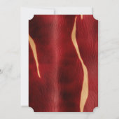 西部赤クリーム牛革 招待状 (裏面)