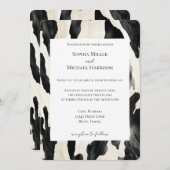 西部農業動物の牛 招待状 (正面/裏面)