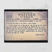 西部連合 ポストカード (正面)