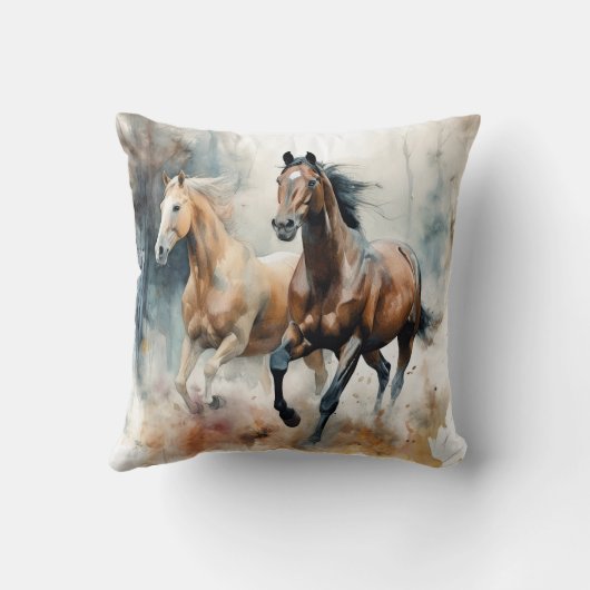 西部野生馬 クッション (裏面)