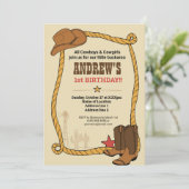 西部開拓時代のカウボーイが集う！ ライディング・パーティー 招待状 (スタンド正面)