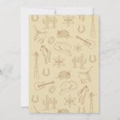 西部開拓時代のカウボーイが集う！ ライディング・パーティー 招待状 (裏面)