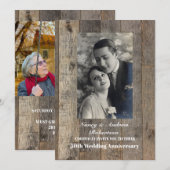 西部風のカントリーな50周年結婚記念日 招待状 (正面/裏面)