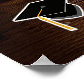 西部風の卒業パーティー歓迎メッセージ ポスター (角)