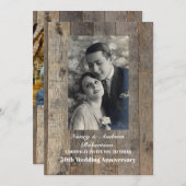 西部風の田舎 50周年結婚記念日 招待状 (正面/裏面)