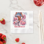 西部風ガールらしさ全開カウガール 縁ありカクテルナプキン (インサイチュ)