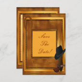 西部風テーマ 招待状 (正面/裏面)