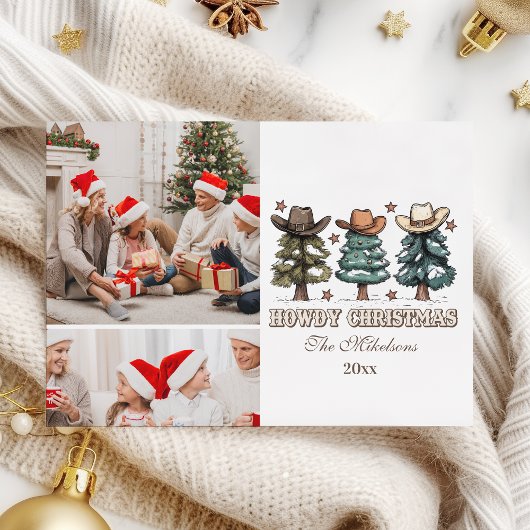 西部風ハロークリスマス 2枚の写真 シーズンカード