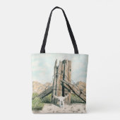 西部風景の水彩画トートバッグ トートバッグ (裏面)