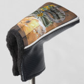 西部馬車馬蹄型カウボーイブーツ ゴルフヘッドカバー (3/4 正面)