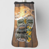 西部馬車馬蹄型カウボーイブーツ ゴルフヘッドカバー (回転90)