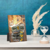 西部馬車馬蹄型カウボーイブーツ フォトプラーク (側面)