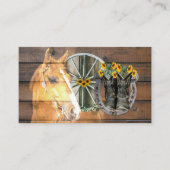 西部馬車馬蹄型カウボーイブーツ 名刺 (正面)