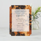 西部 ブラウン ヌメ革 カウボーイ カウガール 招待状 (スタンド正面)