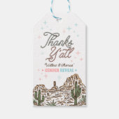 西部 性別発表 カウボーイ or コウガール ギフトタグ (正面)