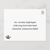 西部RSVPカントリーウェディングカウボーイブー素朴ツ インビテーションポストカード (裏面)