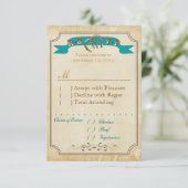 西部RSVPカード 出欠カード (スタンド正面)