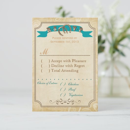 西部RSVPカード 出欠カード (スタンド正面)