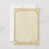 西部RSVPカード 出欠カード (裏面)