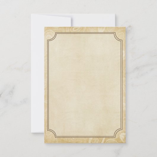 西部RSVPカード 出欠カード (裏面)