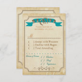 西部RSVPカード 出欠カード (正面/裏面)