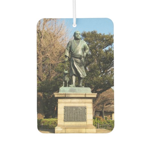 西郷隆盛(最後の侍)・犬像 カーエアーフレッシュナー (正面)