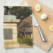 西郷隆盛（最後の侍）・犬像 キッチンタオル (四つ折り)