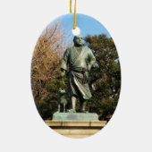 西郷隆盛（最後の侍）・犬像 セラミックオーナメント (裏面)