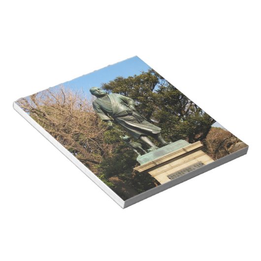 西郷隆盛（最後の侍）・犬像 ノートパッド (アングル)