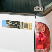 西郷隆盛(最後の侍)・犬像 バンパーステッカー (トラック上)