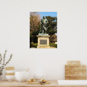 西郷隆盛(最後の侍)・犬像 ポスター (キッチン)