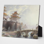 西門Peking, c.1850 (色のリトボ) フォトプラーク (側面)