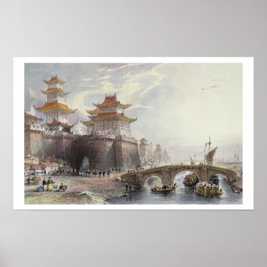 西門Peking, c.1850 （色のリトボ） ポスター (正面)