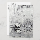 西霜の降りたフォークの木 シーズンカード (正面/裏面)