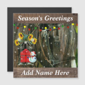 西霜の降りた聖降誕祭雪だるまと馬 (正面/裏面)