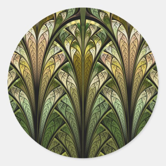 西風が吹く吹時 ラウンドシール (正面)